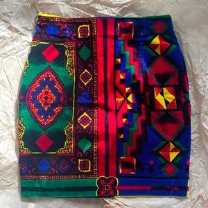 Vintage Versace Velvet Mini Skirt Size 40/Small